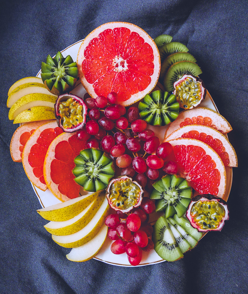 Pink Grapefruit Fruit Platter