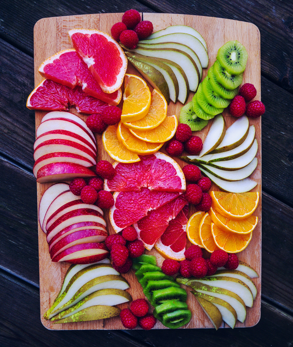 Grapefruit & Pear Fruit Platter