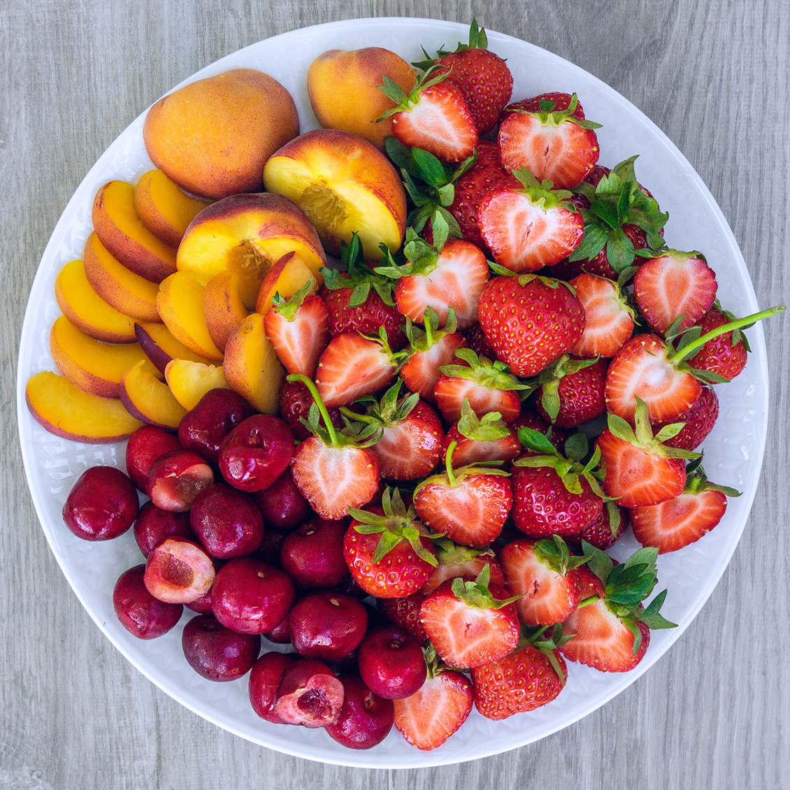 Apricot & Cherry Fruit Platter